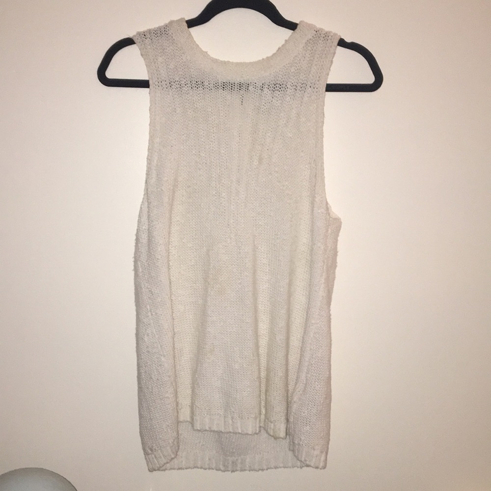Whistles White Knit Tank